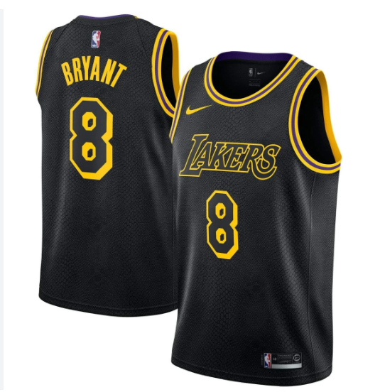 Men LA Lakers 8 Kobe Bryant Mamba black 2025 nike jersey